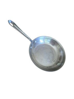 All-Clad Stainless Steel Fry Pan 12" Durable Cookware With Long Handle strudy